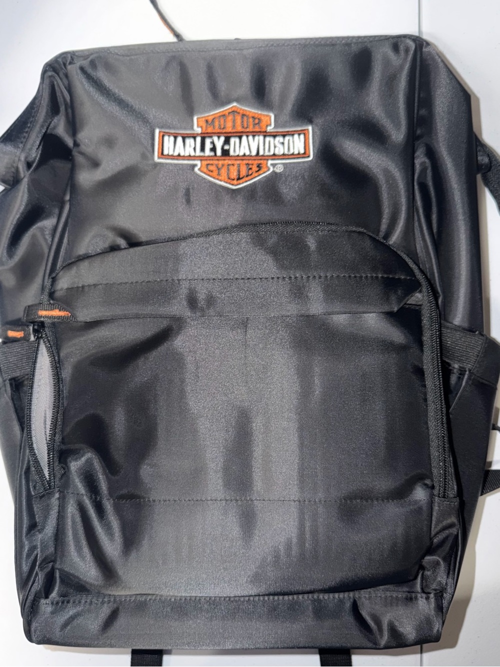 Harley Davidson: Diaper Black Bag w/Changing Pad